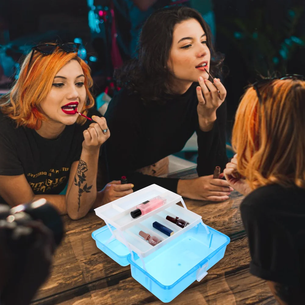 

1pc Salon DIY Manicure Display Box Tool Storage Container Organizing Box