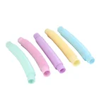 5 шт. светящиеся антистрессовые трубки, сенсорные игрушки, антистрессовые пластиковые сильфоны, антистрессовые игрушки для детей и взрослых, забавные флуоресцентные игрушки