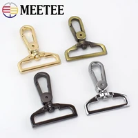 24pcs meetee 38mm metal carbiner clasp buckles for dog hanger buckle bag belt keychain hardware diy crafts accessories e6 2