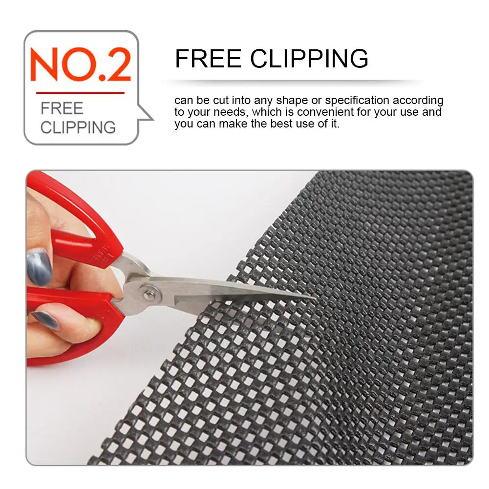 Универсальный нескользящий коврик черный автомобильный в рулоне мягкий сделай