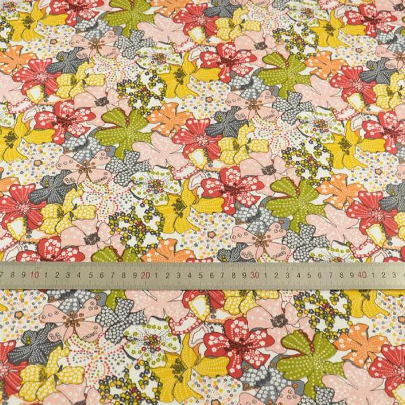 Африканская Анкара ткань напечатанный цветной цветочный из хлопчатобумажной ткани швейный тканевый измеритель Ткани Швейные Tecidos De Patchwork Algodon