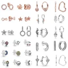 Женские серьги Сковорода из серебра 925 пробы, в виде ракушек