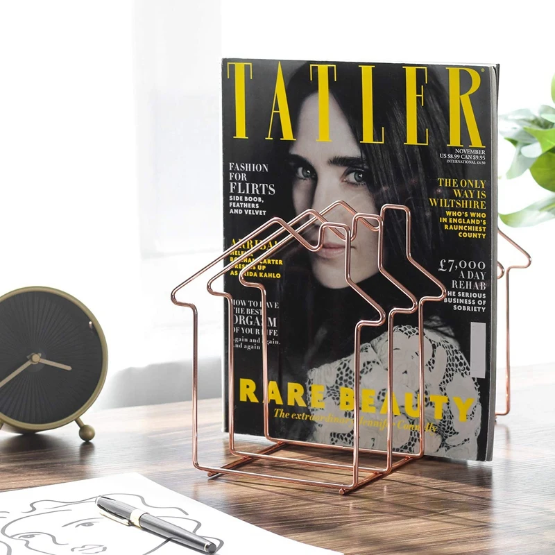 Кейсы для хранения журналов папка с перегородками Металл 5 слот стол органайзер