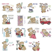 little bears series transparent silicone clear stamp for scrapbooking diy craft decoration soft stamp