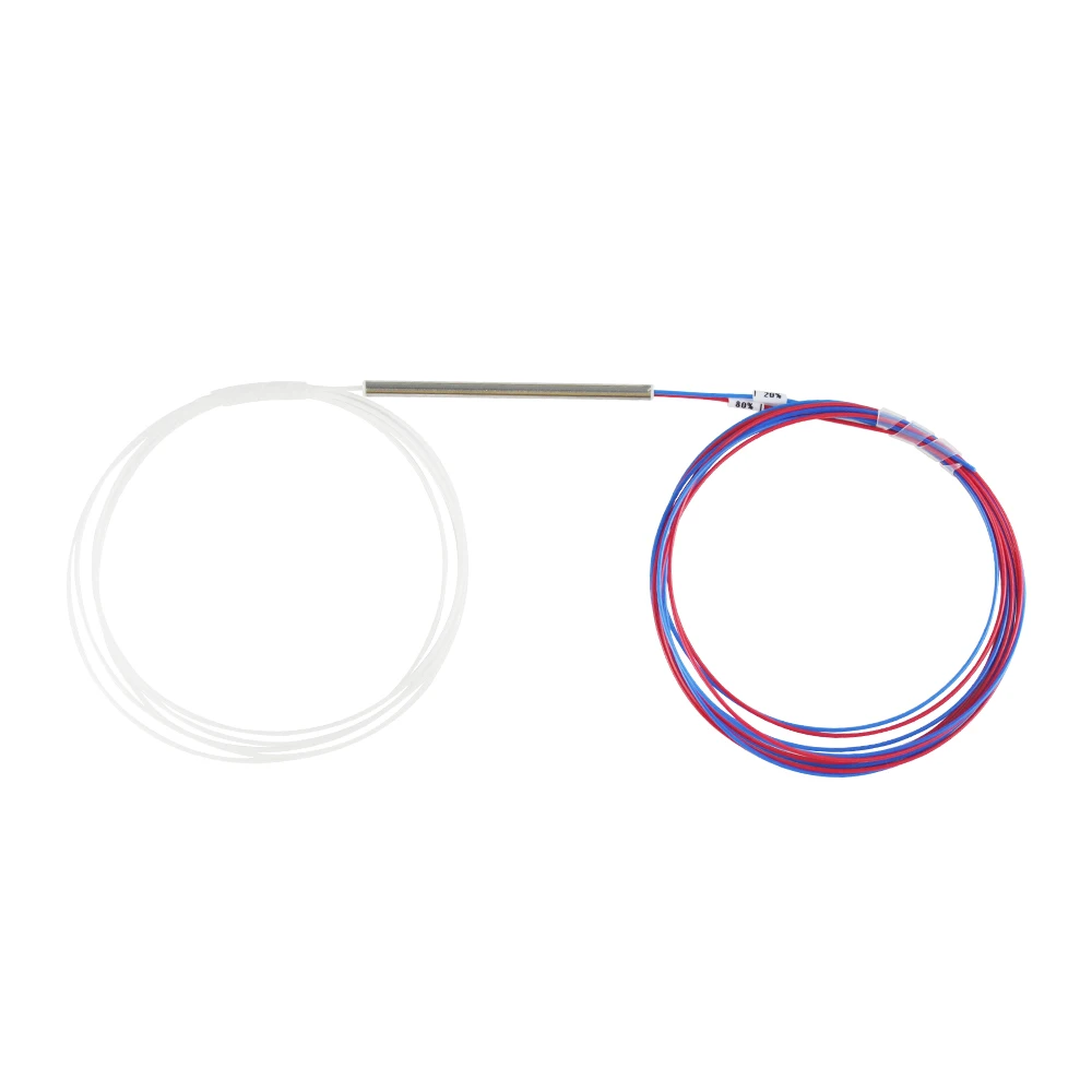 10 шт. оптический разветвитель FBT без коннектора миниатюрная стальная трубка 65/35 40/60 45/55 50/50 25/75 95/5 соотношение разделения включено.