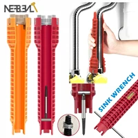 new wrench 8 in 1 flume wrench anti slip kitchen sink repair wrench bathroom faucet assembly plumbing installation wrench