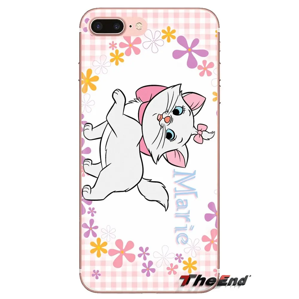 Для samsung Galaxy S2 S3 S4 S5 MINI S6 S7 edge S8 S9 Plus Note 2 3 4 5 8 Coque Fundas TPU Чехлы розовые marie aristocats Cat |