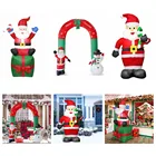 Рождественский реквизит 150240 см гигантская надувная АРКА Санта-Клаус Снеговик Рождественское украшение для дома реквизит для новогодвечерние