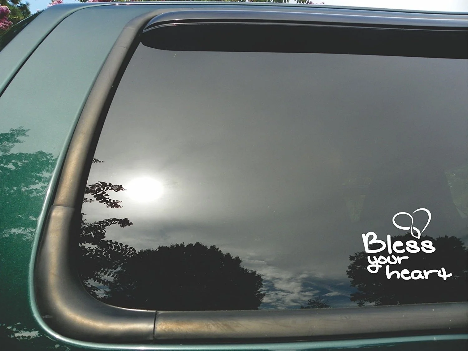 

Bless Your Heart - Die Cut христианской виниловые наклейки для окон/стикер для компьютера или грузовик 4 "x 5"