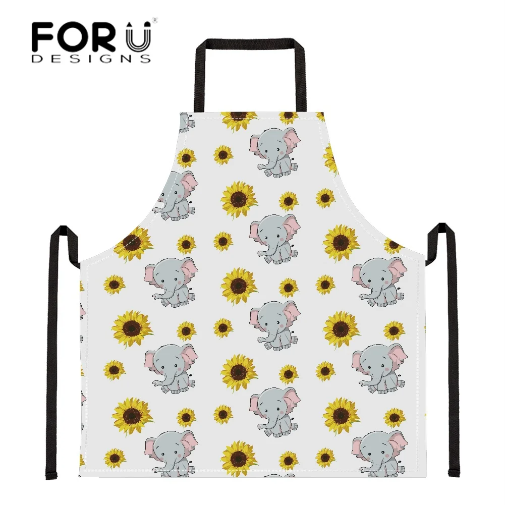 

Кухонный Фартук FORUDESIGNS для женщин, мужчин, шеф-поваров, официантов, кафе, магазин, искусственный слон, дизайн на заказ, оптовая продажа