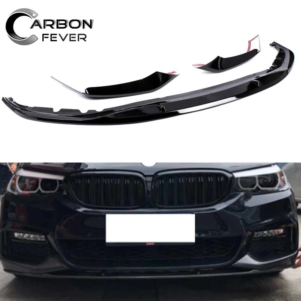 G30 MP Стайлинг abs пластик передний бампер губы с боковой сплиттер для BMW G31 528i 530i 540i M