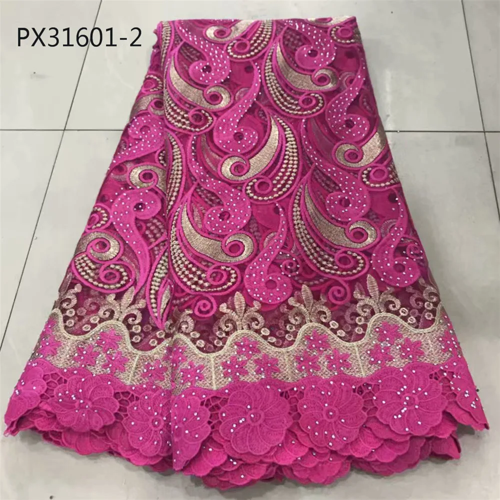 Оптовая продажа темно зеленое роскошное эластичное вязаное кружево для