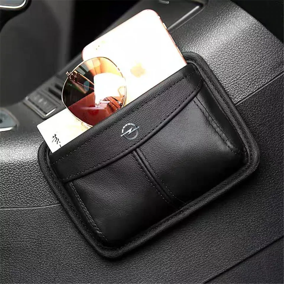 Кожаная сумка для хранения автомобиля ящик Opel Renault MINI KIA с эмблемой автомобилей