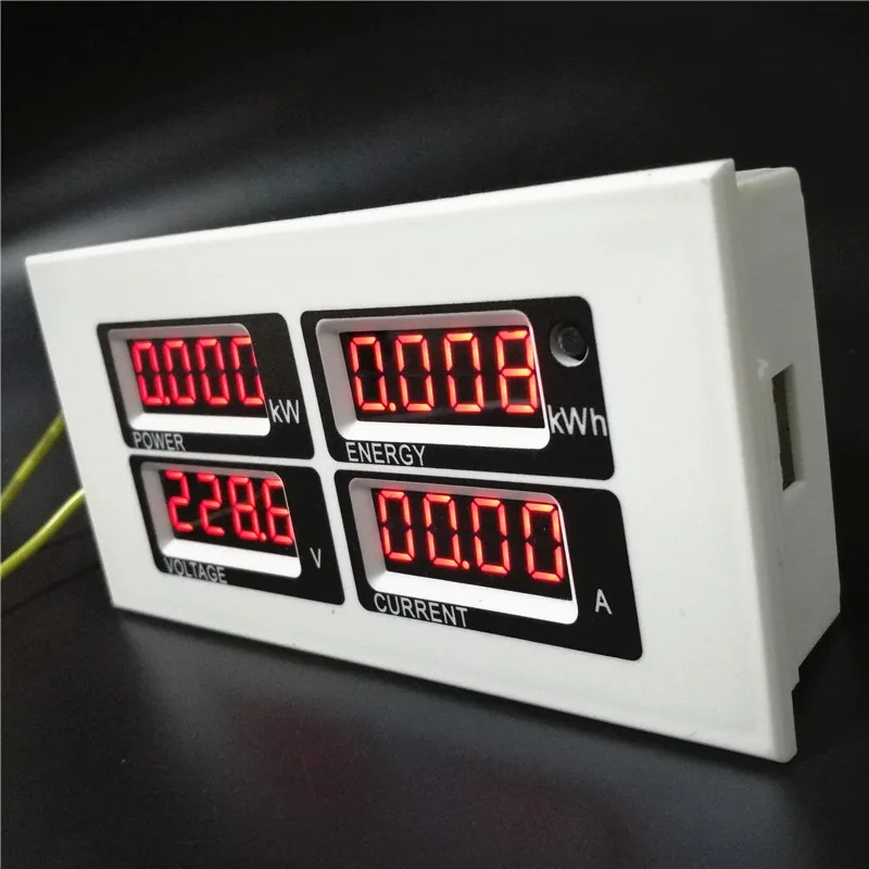 

PZEM-004 AC Voltmeter Ammeter 220V 100A 4 in 1 Display Current Voltage Watt Kwh Electric Ampere Meter With CT Coil USB Cable