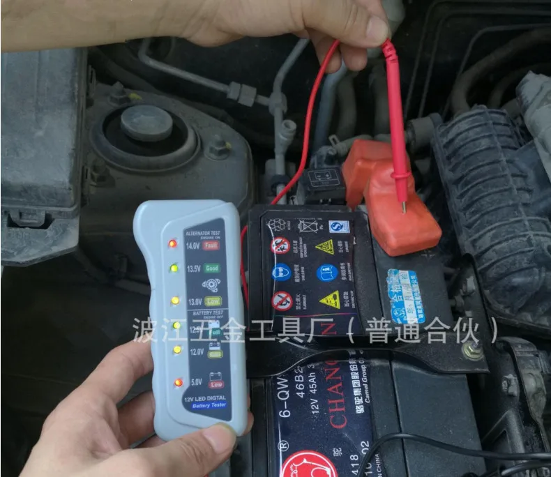 Тестер автомобильного аккумулятора 12 В цифровой тестер генератора переменного