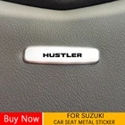 Наклейка на подголовники автомобильного сиденья, металлические значки для Suzuki Ciaz Vitara SWIFT LAPIN KIZASHI JIMNY, аксессуары для автомобиля