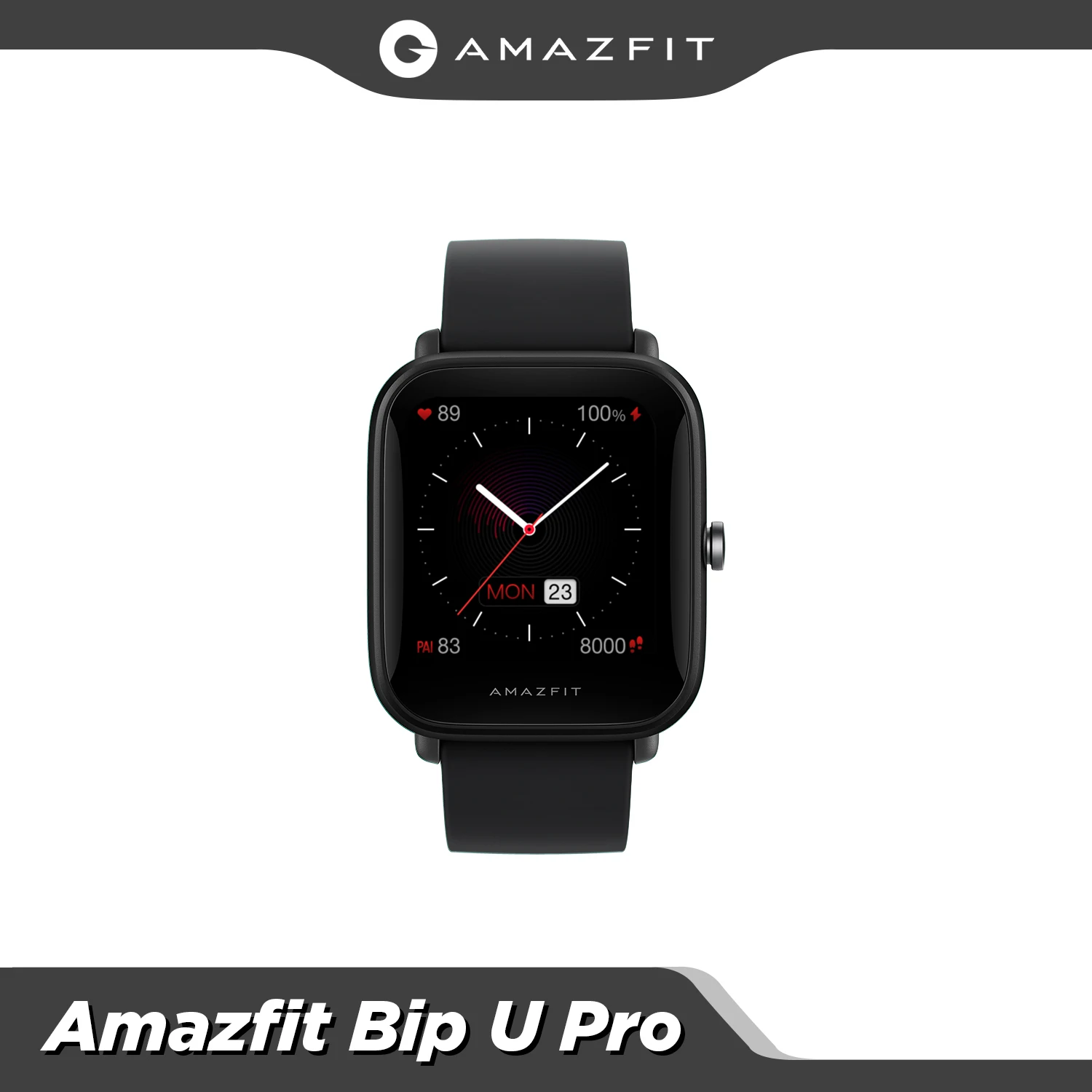 

Умные часы Amazfit Bip U Pro с GPS, 1,43 дюйма, 50 часов, цветной экран, 5 АТМ, 60 + спортивный режим, отслеживание пульса