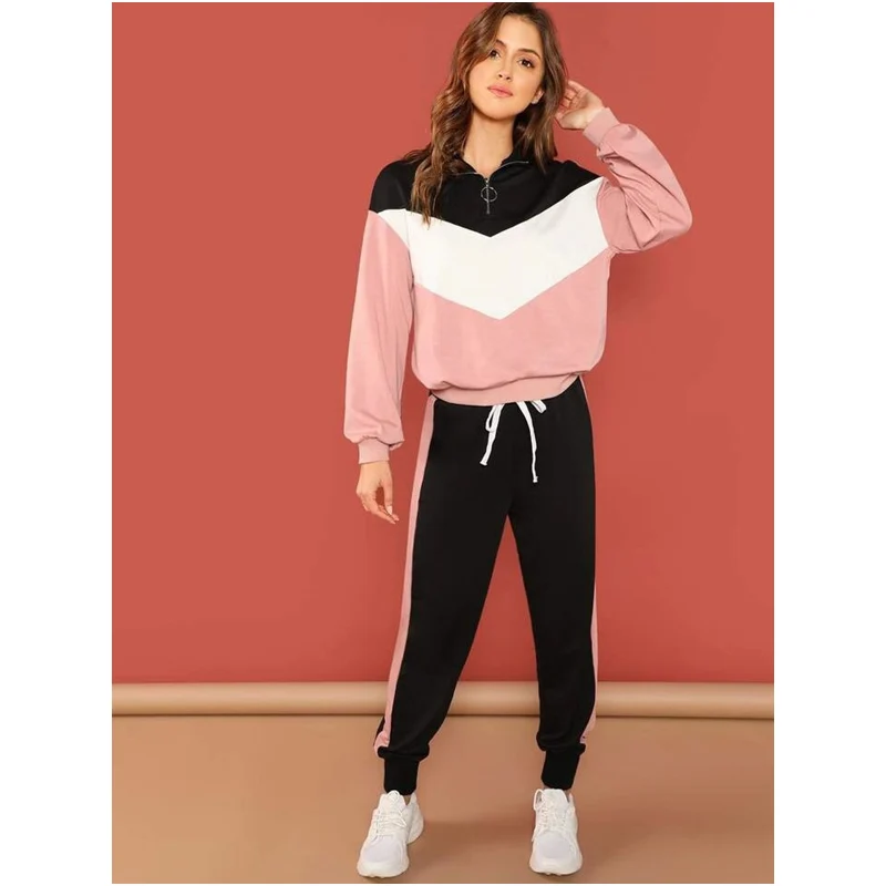 2 шт. повседневный спортивный костюм с капюшоном костюмы для женщин комплект