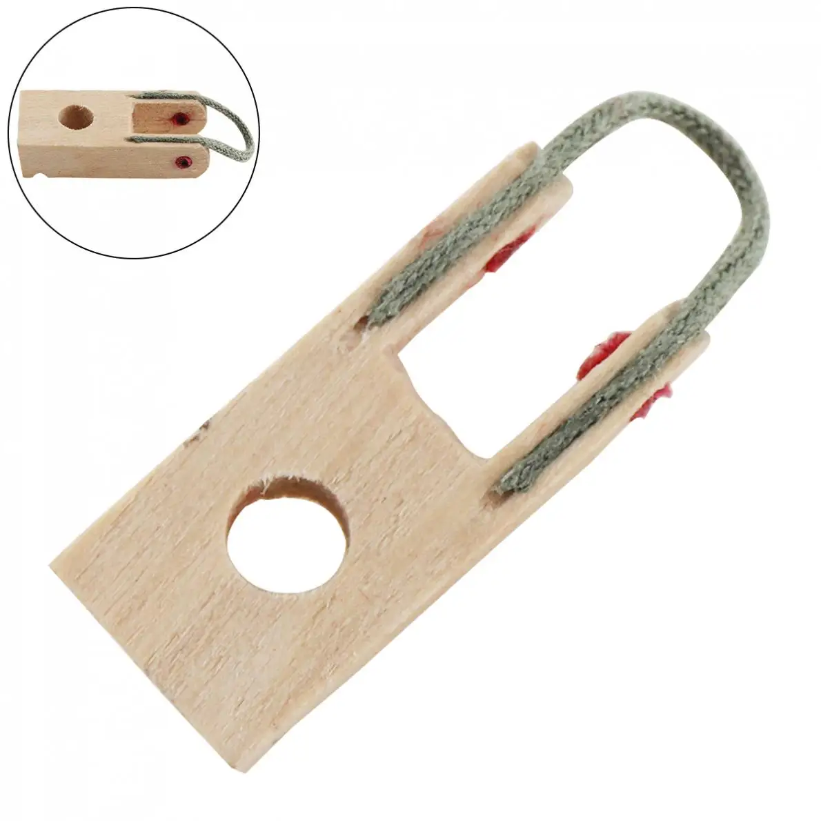 

Wooden Piano Damper Flange Piano Repair Part with Rope for Upright Pianos Keyboard Instruments Piano Accessories