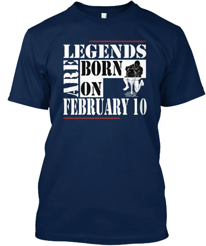 

Men T Shirt 2019 Fashion Print Tee Men Short Sleeve Clothing Legends Are Born On February 10Superman T Shirt