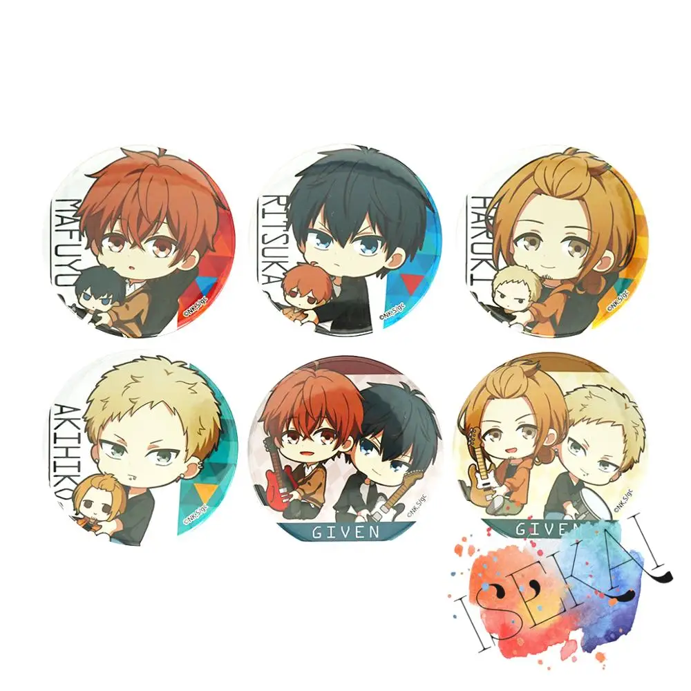 Заданный значок аниме Mafuyu Sato Ritsuka Uenoyama Haruki Nakayama Akihiko Kaji металлический значок брошь булавки