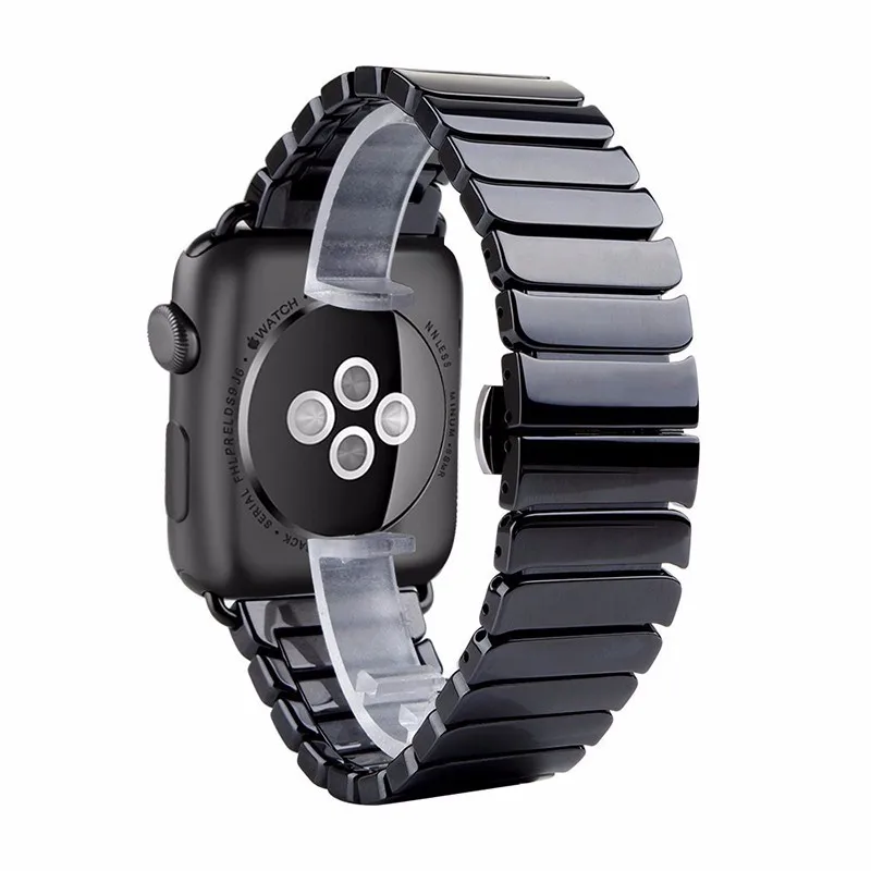 Ремешок керамический для Apple Watch band se модный браслет с пряжкой-бабочкой apple iwatch 6 5 4