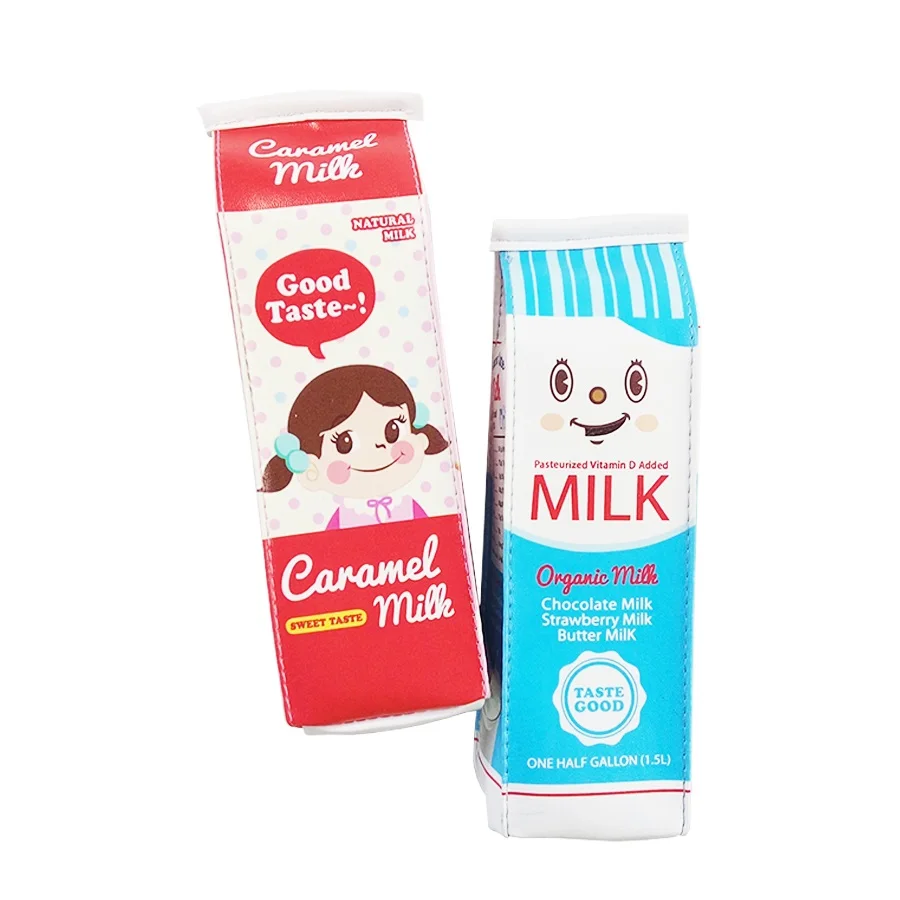 10 шт./лот каваи молоко полиуретановый пенал большой мешок карандаша для детей