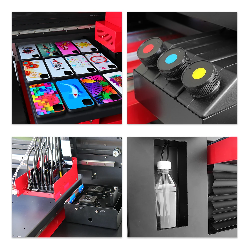 OYfame A3 uv flatbed Printer For Epson xp600 printer For Phone Case Bottle Acrylic Glass A3 uv printing Machine head fast speed