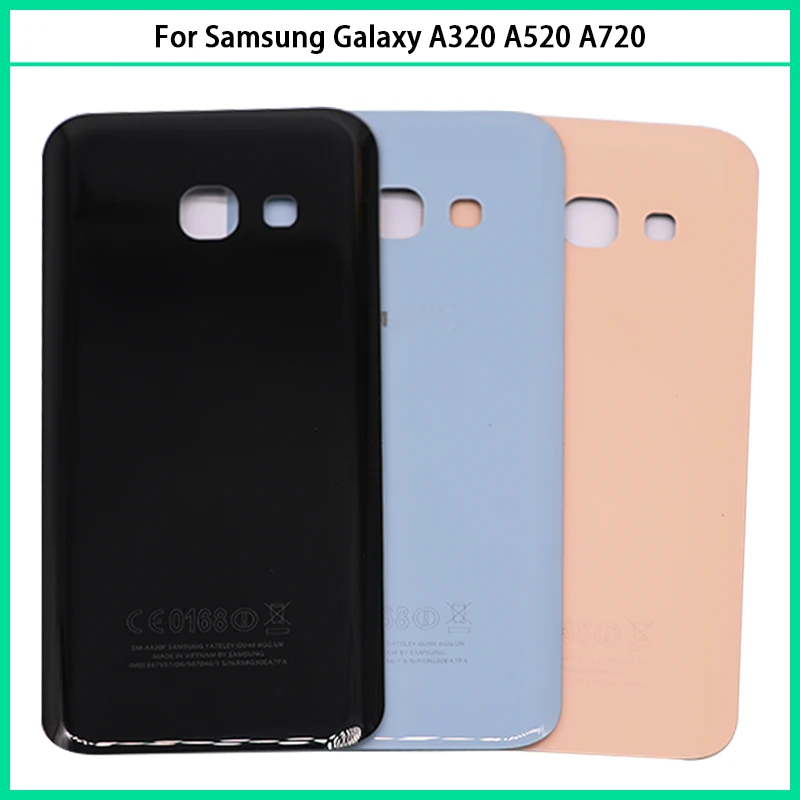 Для Samsung Galaxy A3 A5 A7 2017 A320 A520 A720 Задняя стеклянная дверь крышка батареи задний корпус