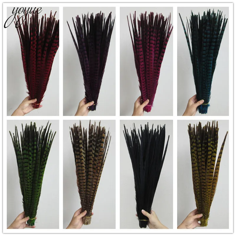 

50 шт./лот красивые натуральные перья хвоста фазана 16-18 дюймов/40-45 см