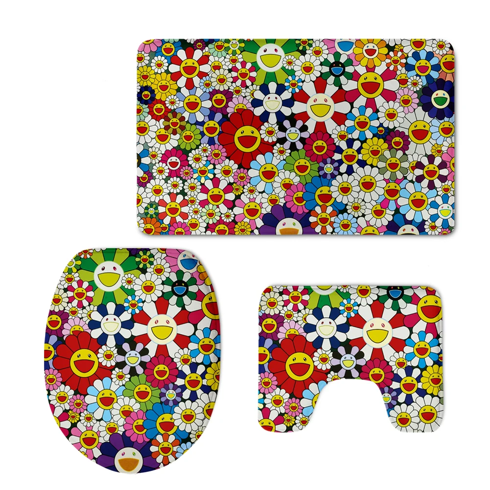 HUGSIDEA модные чехлы на сиденья унитаза с 3D принтом черепов комплект из 3 предметов