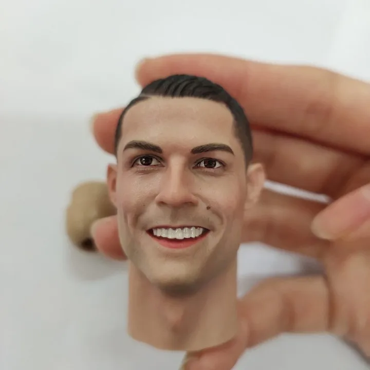 Экшн-фигурка Криштиану Роналду голова с улыбкой подходит для тела 12 дюймов