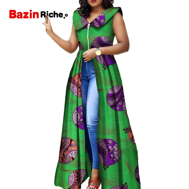 Платье с принтом Анкары верхние африканские платья для женщин одежда