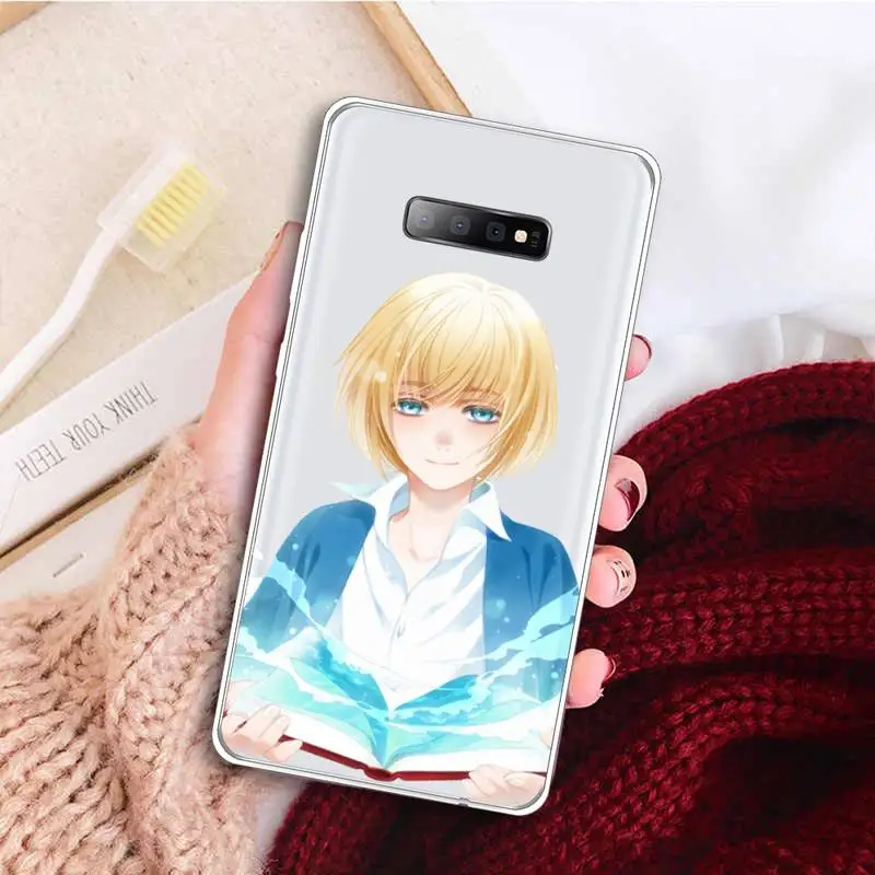 

Armin Arlert Attack on Titan anime Phone Case Transparent For Samsung Galaxy A 71 21s S note 8 9 10 plus 20 ultra