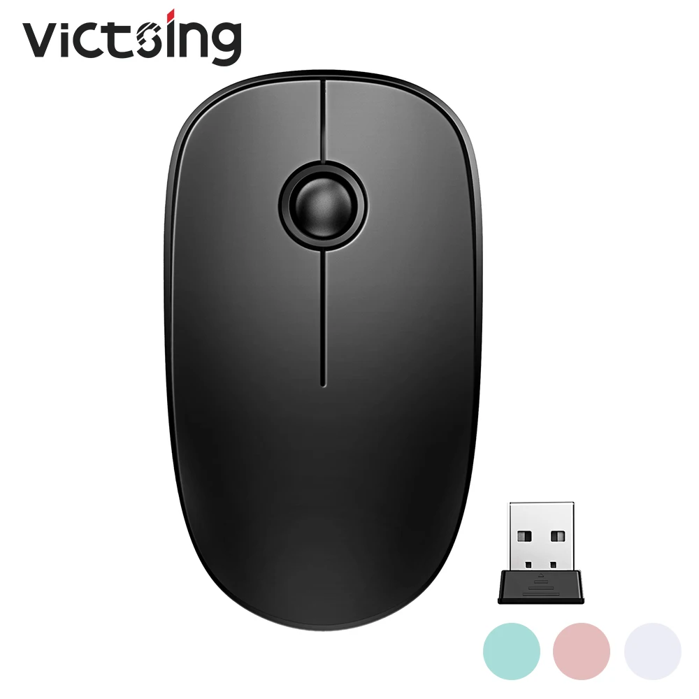 VicTsing PC071 Беспроводной Мышь 2 4G ультратонкая USB оптическая 1600 Точек на дюйм