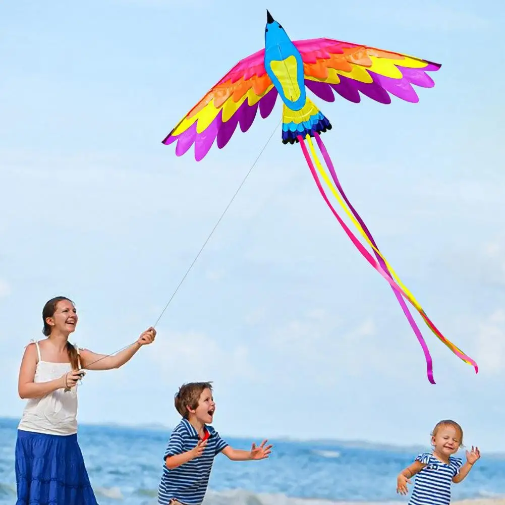 

1.8m Phoenix Kite Large Size Easy to Fly Plaid Cloth Cute Realistic Animal Flying Bird Kite for Adult Children Creative Kite
