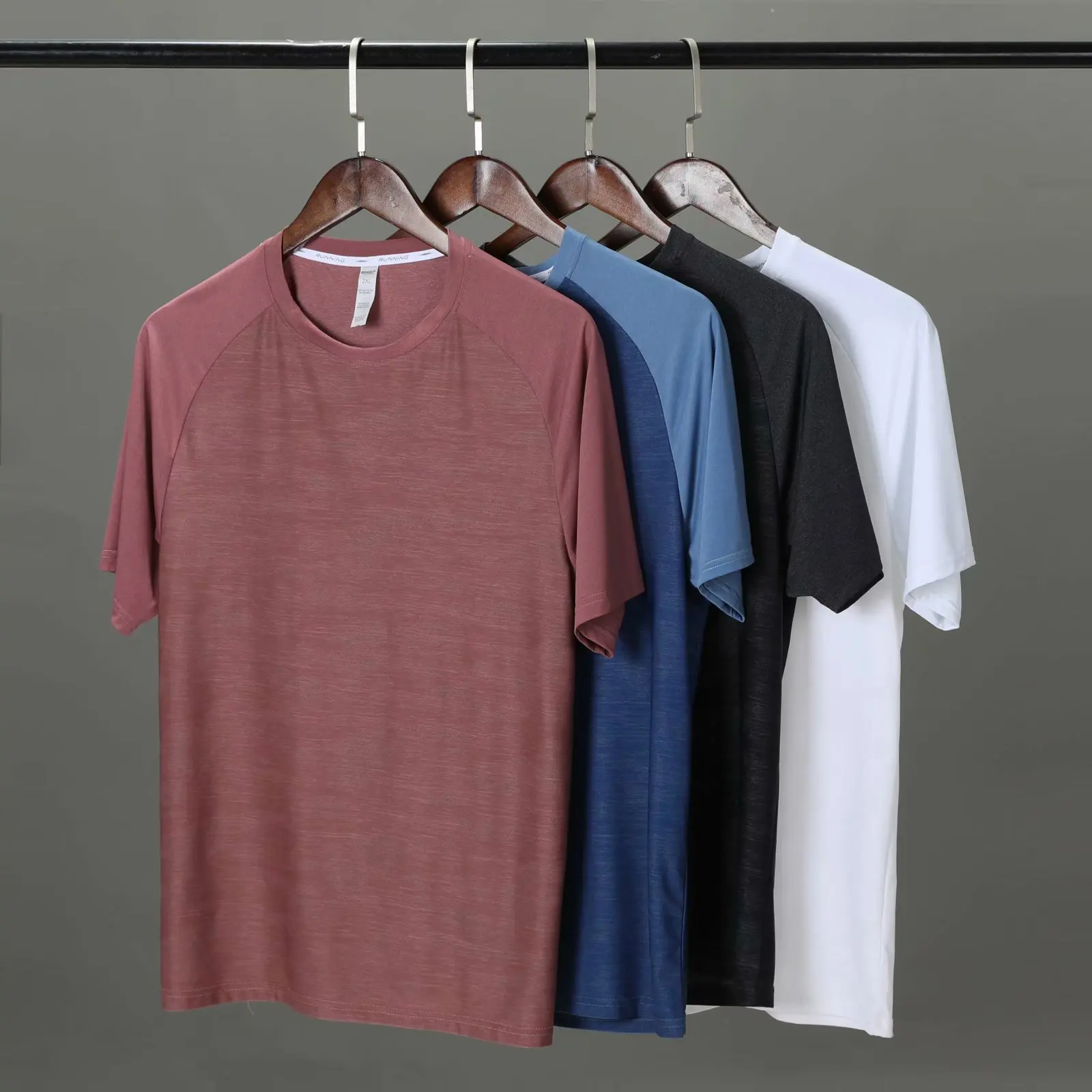 

Man short sleeve sports top Solid Mesh spandex TShirt Stretchable Tshirt Sexy Short Sleeve ONeck Running Short gyms short sleeve