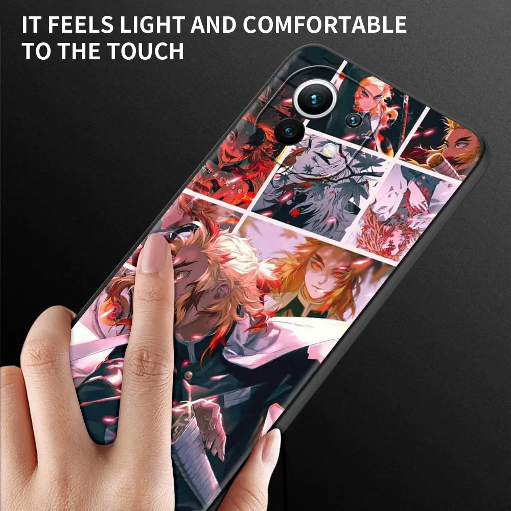 back case for xiaomi poco x3 nfc x3 pro f1 f3 m3 tpu cover for redmi note 8 8t 9 9t 9s 10 pro phone cover anime demon slayer free global shipping