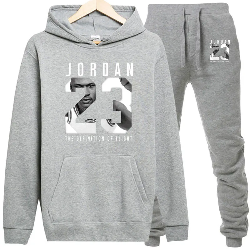 Мужская Толстовка с капюшоном и штаны Jordan 23 брендовый повседневный спортивный
