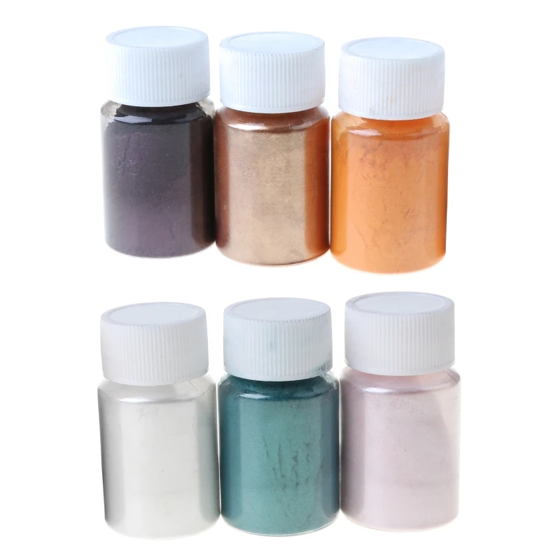

24 Colors Cosmetic Grade Pearlescent Natural Mica Mineral Powder Epoxy Resin Dye Pearl Pigment DIY Jewelry Crafts Making 85LB