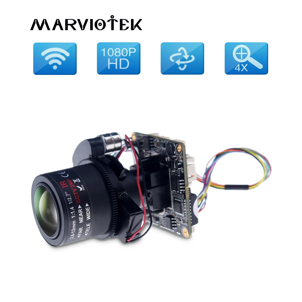 1080p Беспроводная ip-камера wifi 720p ip-камера s ptz моторизованный зум домашняя камера видеонаблюдения wifi Аудио RS485 IMX322