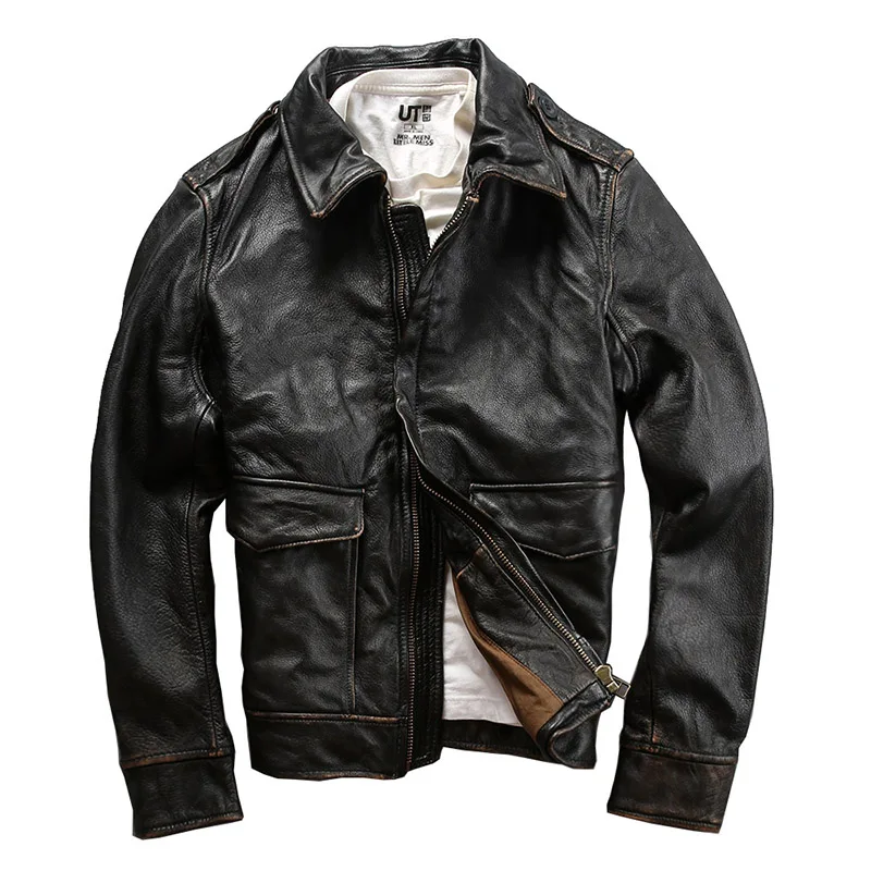 Pilot Leather Jacket. Leather air