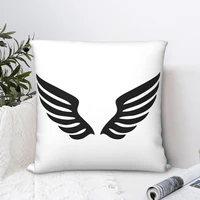 wings of freedom square pillowcase cushion cover spoof home decorative room simple 4545cm
