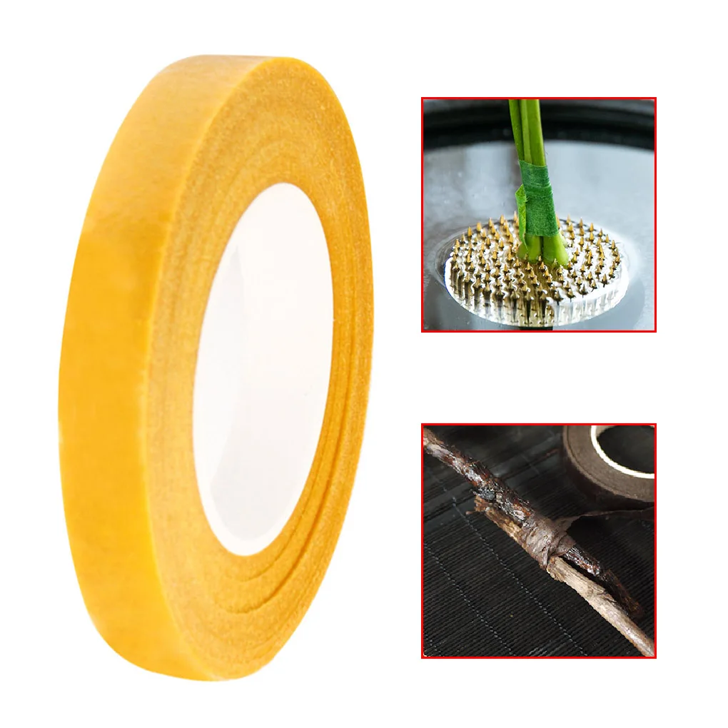 

1 рулон цветной ленты «сделай сам» Искусственные цветы обертывания бумажный клей цветочный стебель гирлянда декоративная лента