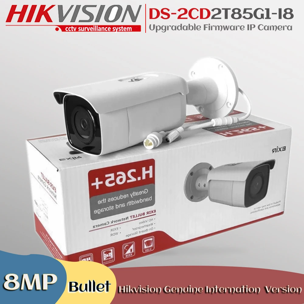 Hikvision DS-2CD2T85G1-I8 заменить DS-2CD2T85FWD-I8 8 Мп на открытом воздухе ИК фиксированная сети IP
