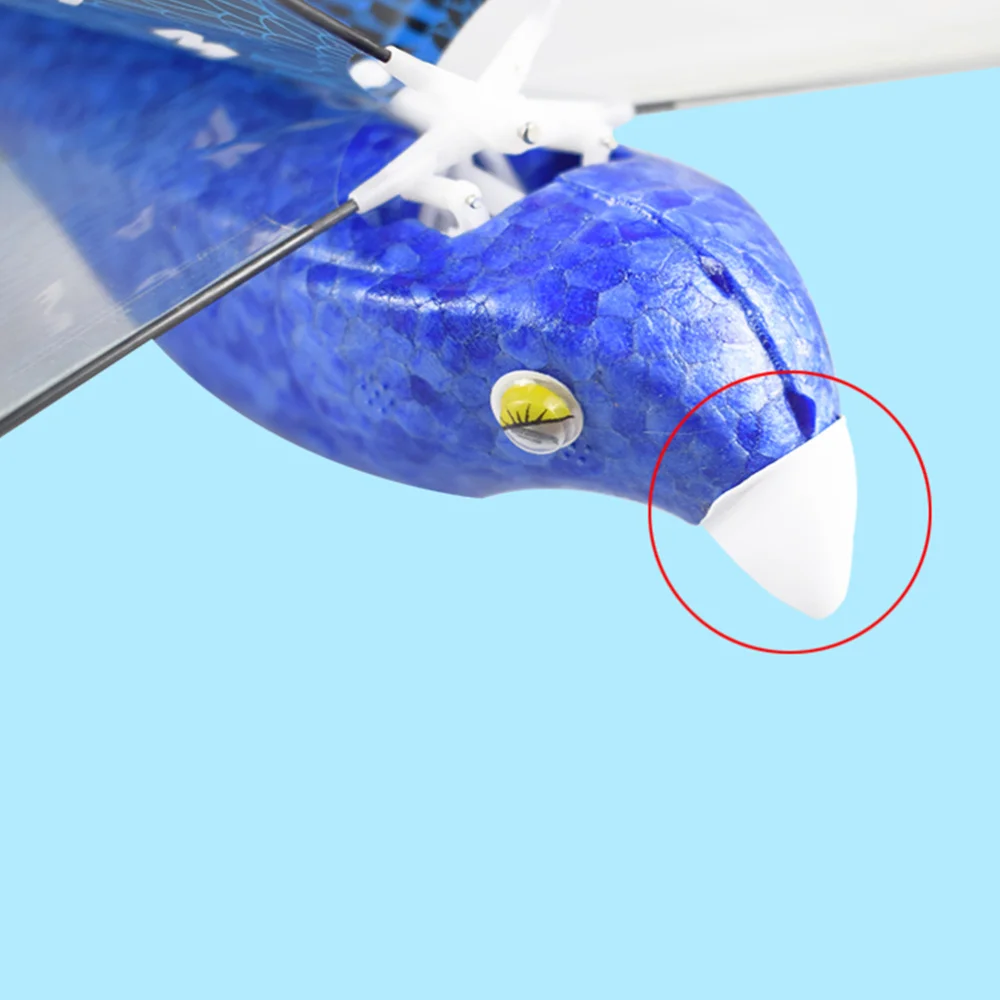 

1PC Electronic Bird Flying Sling Hovering Flapping Bird with Flashing Light Gift for Kids (Blue)