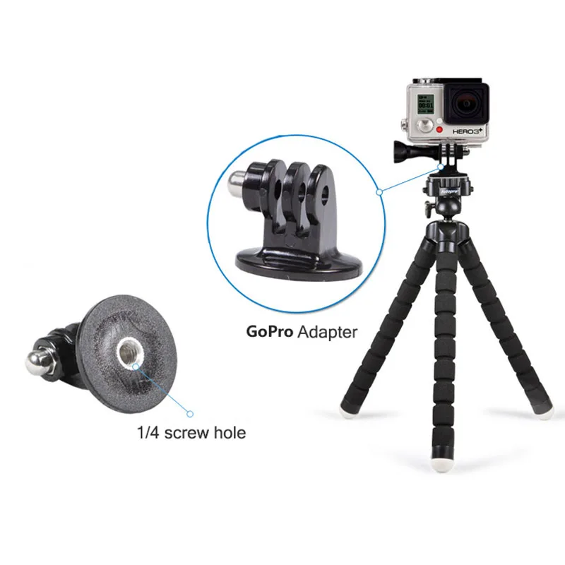 Винтовой Адаптер для головки камеры Gopro 5 6 7 универсальный крепежный соединитель