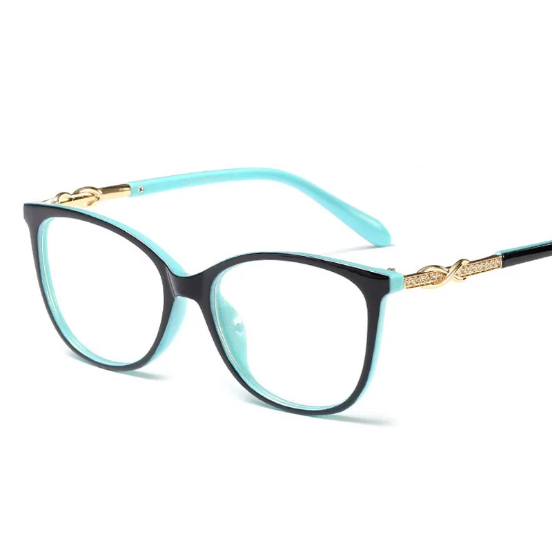 Модные Кристальные круглые оправы для очков женщин прозрачные с защитой от