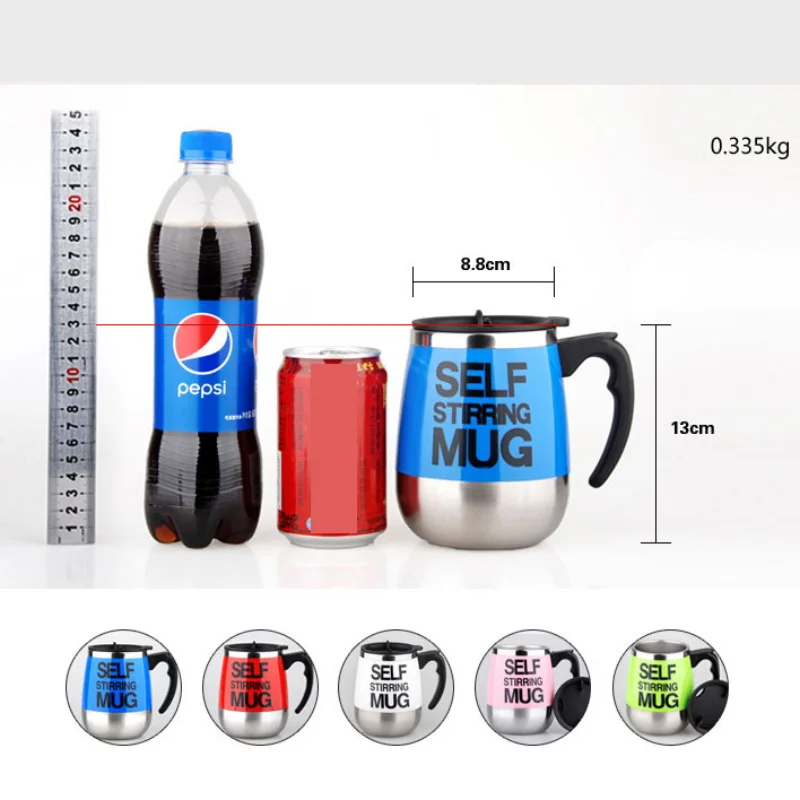

450ML Self Stirring Mug Stainless Steel mix Coffee tea Cup with Lid Automatic Electric Lazy Coffee Milk Mixing auto stirring mug