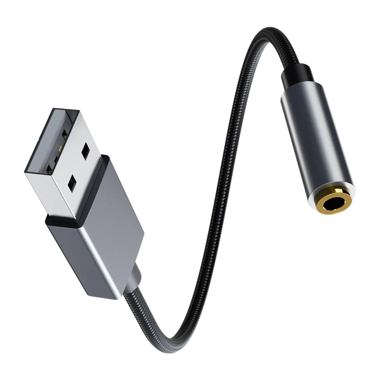 USB для наушников AUX адаптер Встроенный чип 2 в 1 кабель Usb-A до 3 5 мм конвертер PS4 ПК